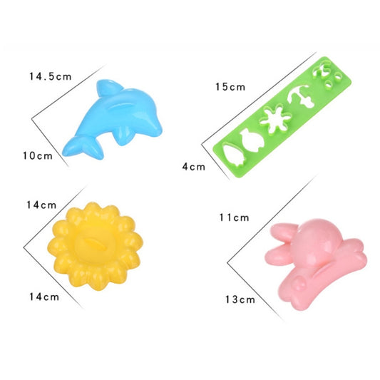 4pcs/Set Rabbit Dolphin Rice Sushi DIY Mold by bashfashion