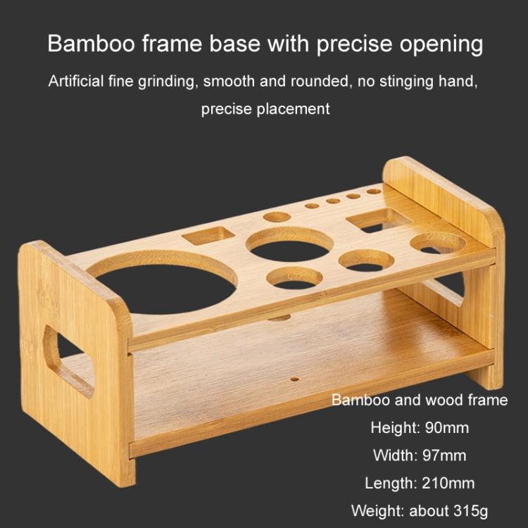 550ml 12 In 1 Stainless Steel Bartender Wooden Stand Set Cocktail Bartending Tools by bashfashion