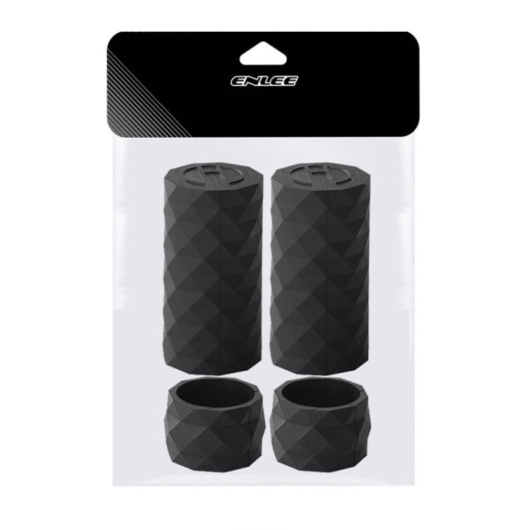 ENLEE E22805 4pcs /Set Road Bike Handlebar Strap Holder Bicycle Non-Slip Lever Strap Fixing Ring(Black) by ENLEE