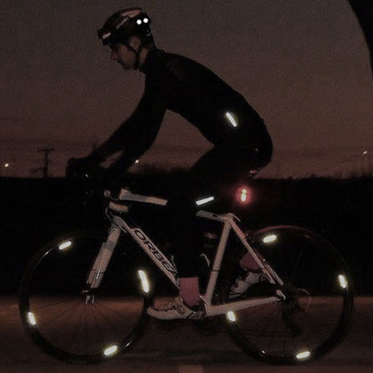 ENLEE E-RS2302 72pcs /Set Multi-Functional Reflective Strip Stickers Bicycle Body Warning Decal(Black) by ENLEE