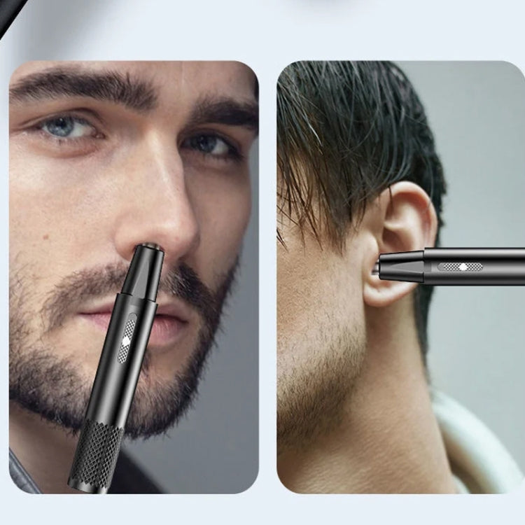 Electric Nose Hair Clipper Rechargeable Washable Portable Travel Trimmer(Blue) by bashfashion