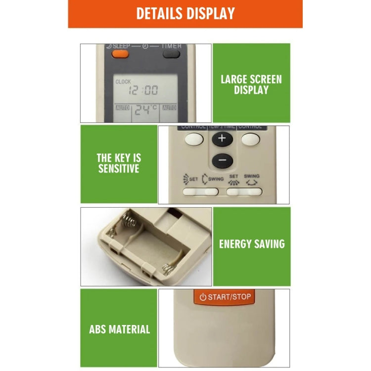 For Fujitsu AR-JW19 Air Conditioner Remote Control by bashfashion