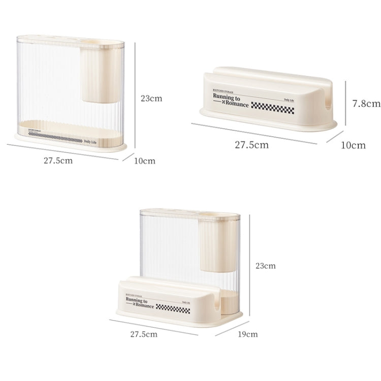 Cream Style Kitchen Storage Rack Knife Holder Chopping Board, Spec: Knife Rack by bashfashion