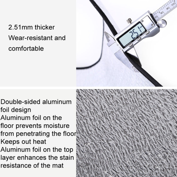 Outdoor Large Hexagonal Double Sided Aluminum Film Moisture Pad Waterproof Heat Insulation Camping Equipment Tent Picnic Pad(Silver) by bashfashion