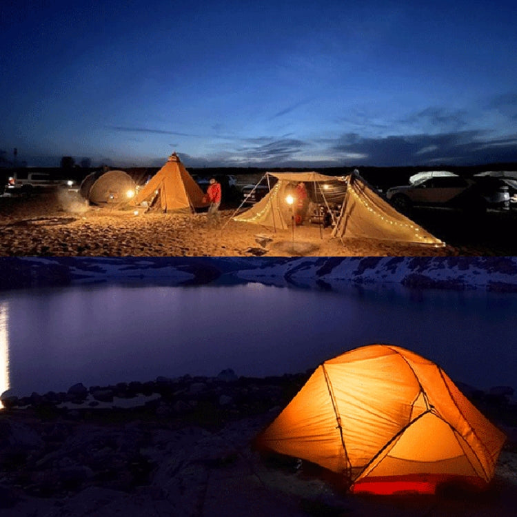 Outdoor Solar Energy Charging Camping Light Hanging Multi-Functional Tent Lamp Power Outage Emergency Lights by bashfashion