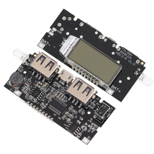 Dual USB18650 Battery Charger Module Mobile Power Boost DIY Li-Ion Battery Digital Display Charging Motherboard by bashfashion