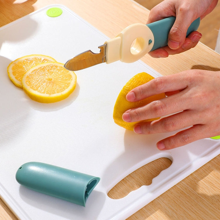 5 In 1 Multifunctional Fruit Knife Camping Travel Portable Pocket Knives(Blue) by bashfashion