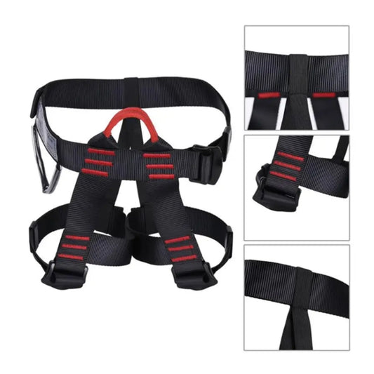 Outdoor Climbing Waist Protection Anti-fall Escape Safety Belt(Black) by bashfashion