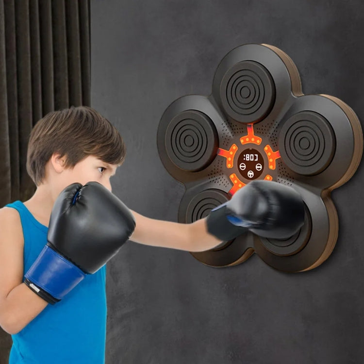 LED Light Smart Bluetooth Music Boxing Machine Home Punch-free Wall-mounted Electronic Boxer with Adult Gloves by bashfashion