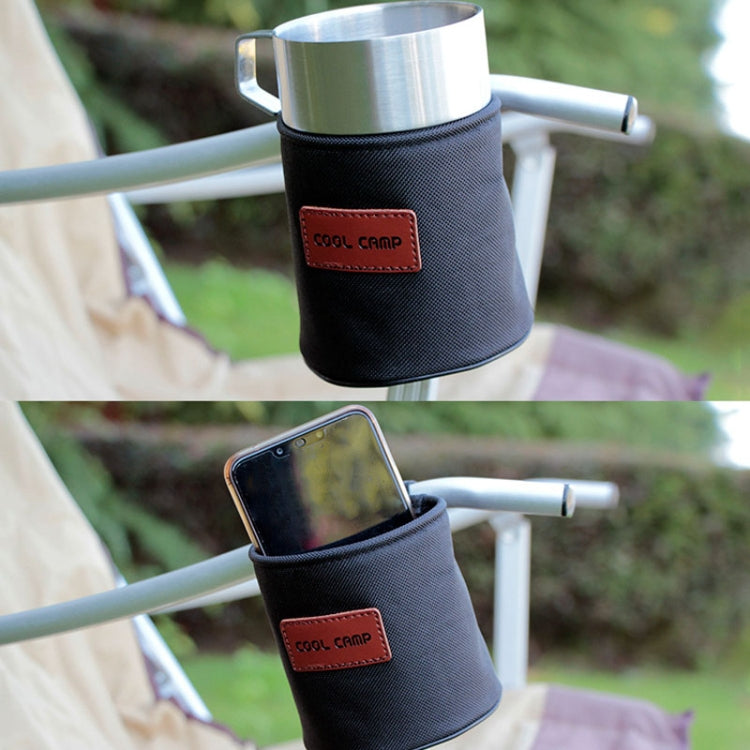 COOL CAMP CF-7007 Outdoor Camping Multifunctional Storage Rack Cup Holder Water Bottle Cover(Black) by COOL CAMP