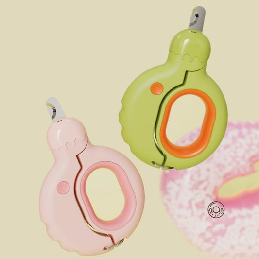 Pet Nail Clipper Dogs And Cats Fingernail Trimmers With LED Lighting(Green) by bashfashion