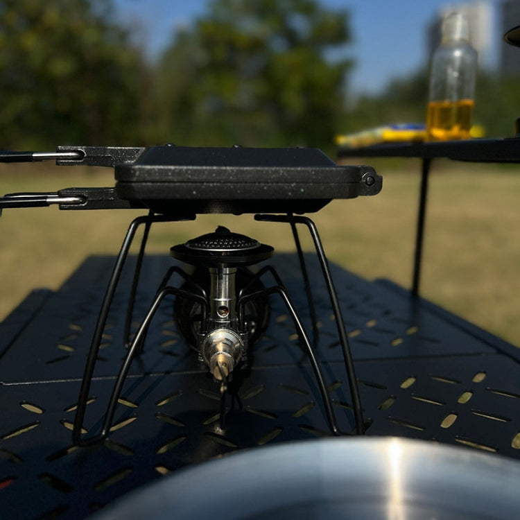 COOL CAMP CF-807 Outdoor Camping Folding Portable Sandwich Nonstick Grill Pan Toast Double Sided Skillet(Black) by COOL CAMP