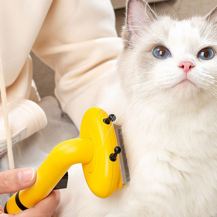 Bee Pet Comb Cats Hair Removal Knots Thinning Knife Comb(Pink) by bashfashion