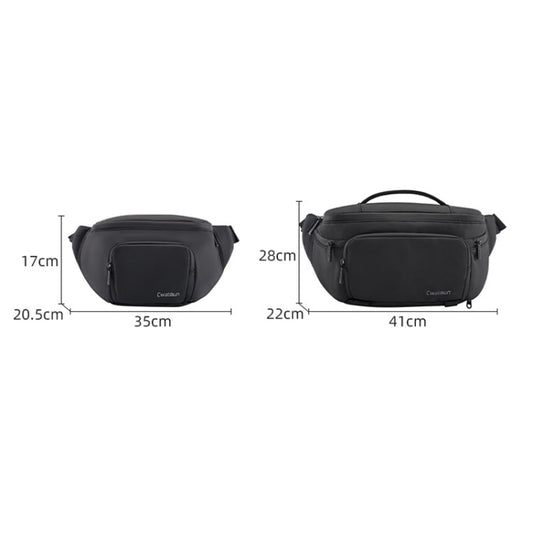 Cwatcun D105 Large Multi-functional Camera Waist Pack Simple and Lightweight Microslr Camera Bag Casual Waterproof Storage Bag by Cwatcun