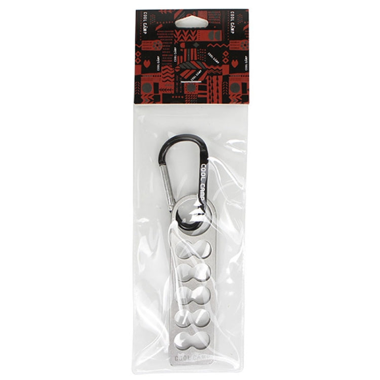 COOLCAMP CF-A207 Outdoor Camping Tent Peg Organizer Portable Stainless Steel Camping Peg Shelf, Size: 28x105mm by COOL CAMP