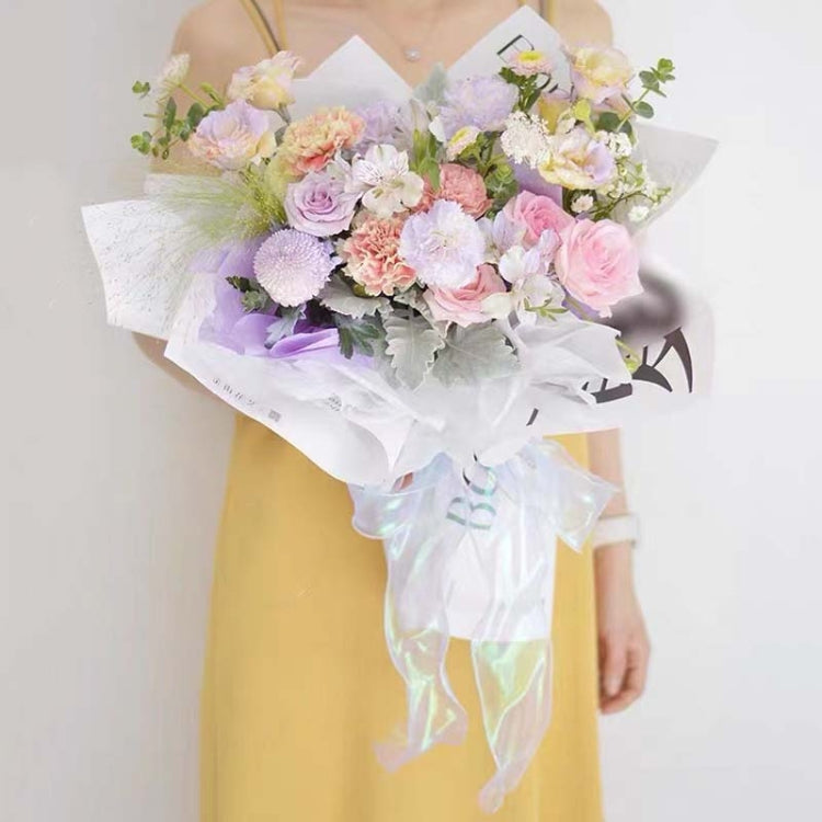 4cm x 9m White Symphony Fishtail Yarn Flower Cake Baking Packaging Ribbon Lace Decorative Webbing by bashfashion