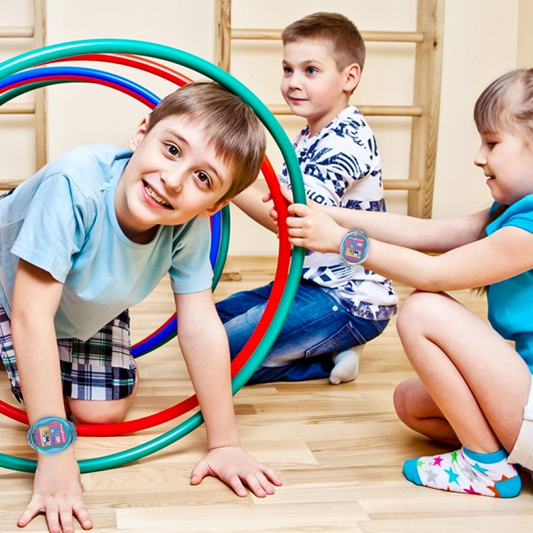 For Tamagotchi UNI (2023) Pet Game Machine Silicone Integrated Watch Strap Protective Case(Transparent Blue) by bashfashion