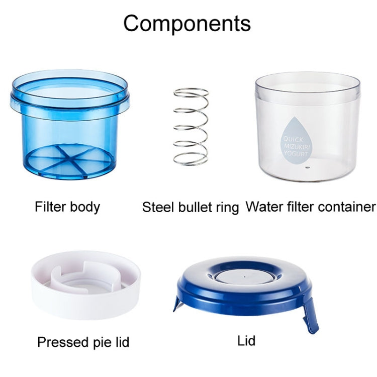 Household Whey Separation Yogurt Strainers Homemade Cheese Filter Tool(Blue) by bashfashion