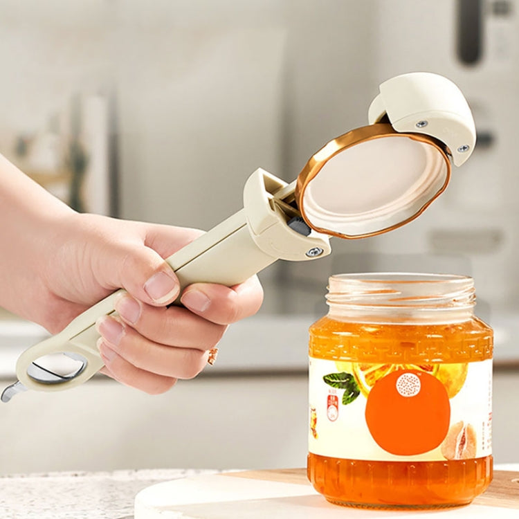 Multifunctional Beer And Beverage Bottle Opener Magnetic Telescopic Cans And Caps Driver(Black) by bashfashion