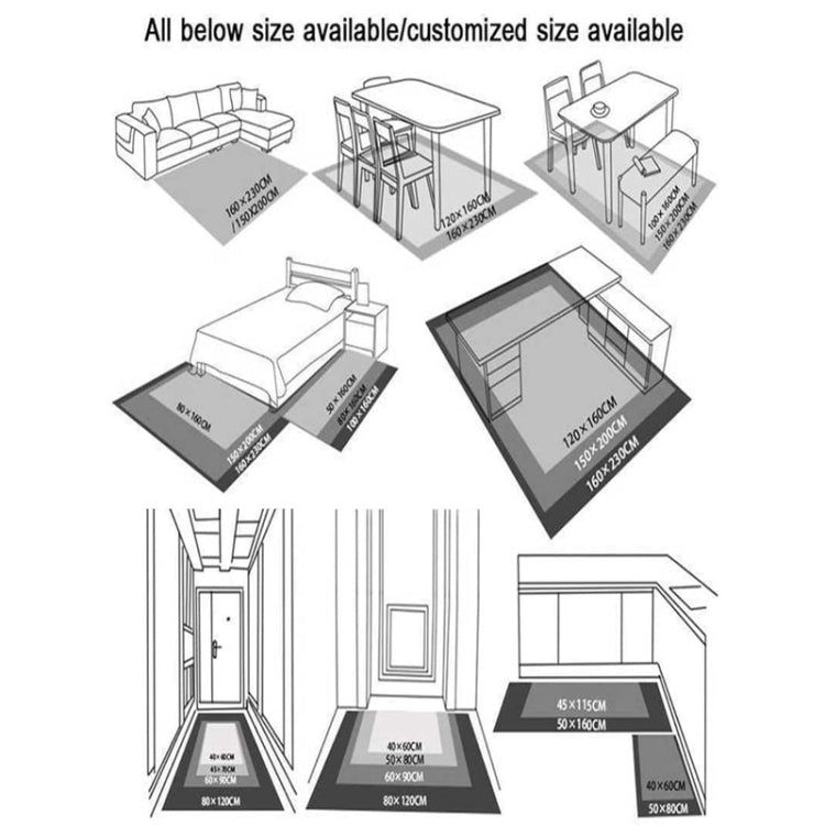50 x 80cm 3D Oil Painting Diatom Mud Absorbent Floor Mat Non-slip Carpet(Style 01) by bashfashion