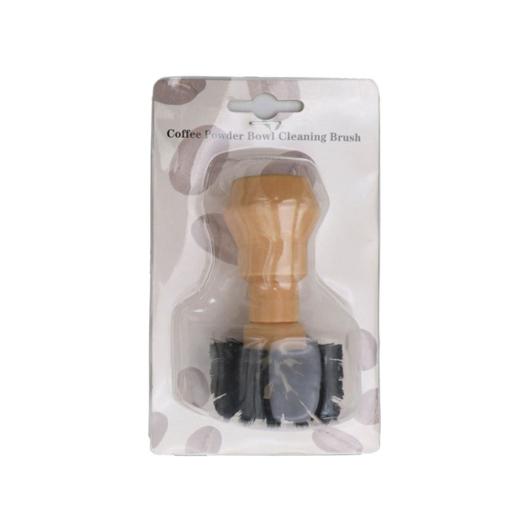 Small Coffee Powder Cleaning Brush Coffee Machine Brewing Heading Sweeping Brooch(Black) by bashfashion