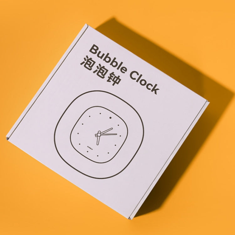 Desktop Wall-mounted Dual-purpose Decorative Silent Bubble Clock(Yellow) by bashfashion