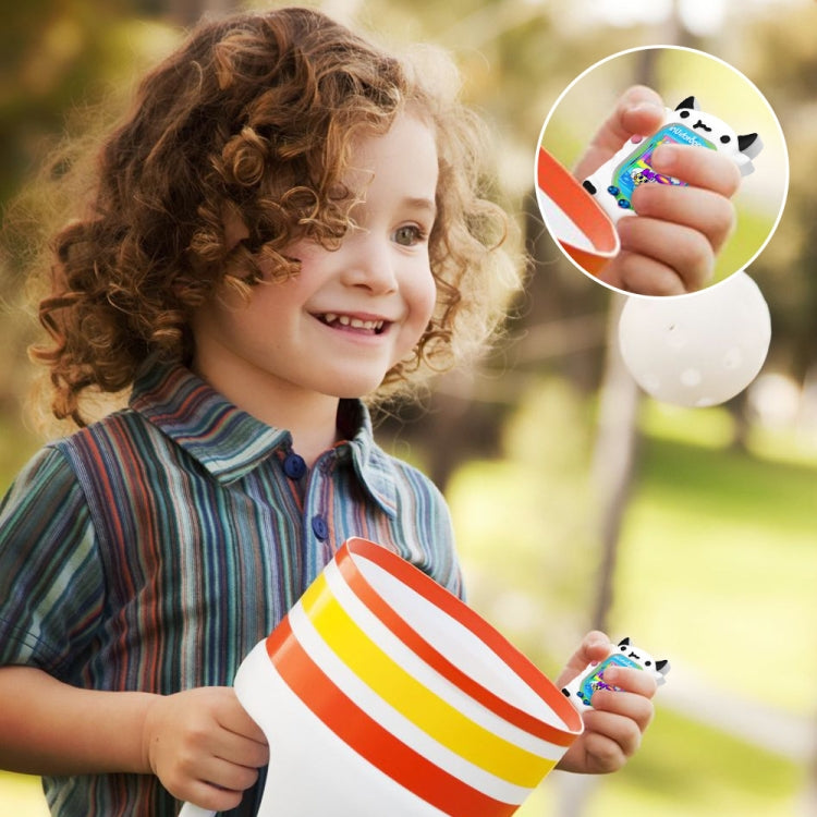 For Tamagotchi Uni (2023) Pet Game Console Silicone Protective Case(White Cow) by bashfashion