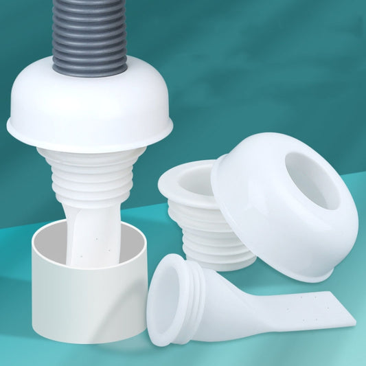 Bathroom Sewer Pipe Odor Proof Seal Plug Kitchen Drain Blocking Plug(White) by bashfashion