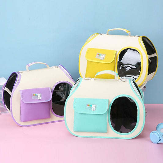 Crossbody Pet Bag Cast And Dogs Outdoor Carrying Portable Single Shoulder Bag(Green) by bashfashion