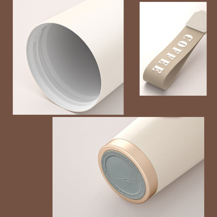 530ml 316 Stainless Steel Thermos Cup Coffee Mug Double Drinking Water Cup(White) by bashfashion