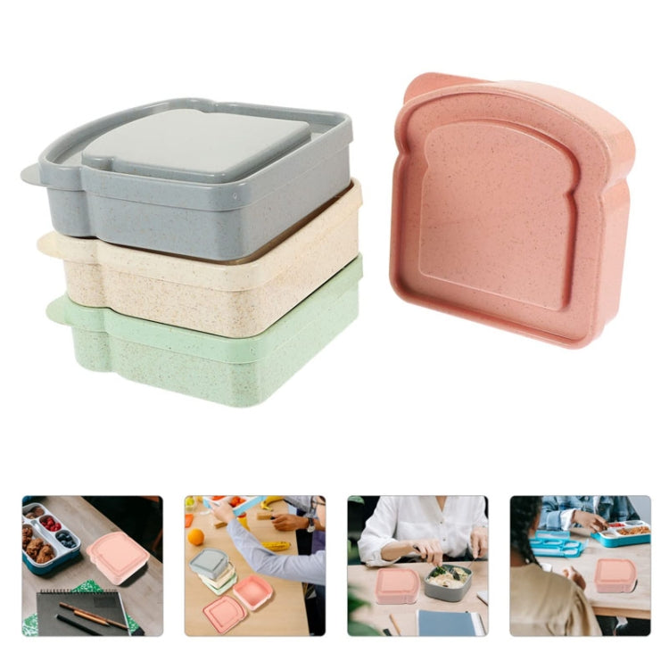 Home Toast Sandwich Storage Box Outdoor Portable Plastic Preservation Box(Green) by bashfashion