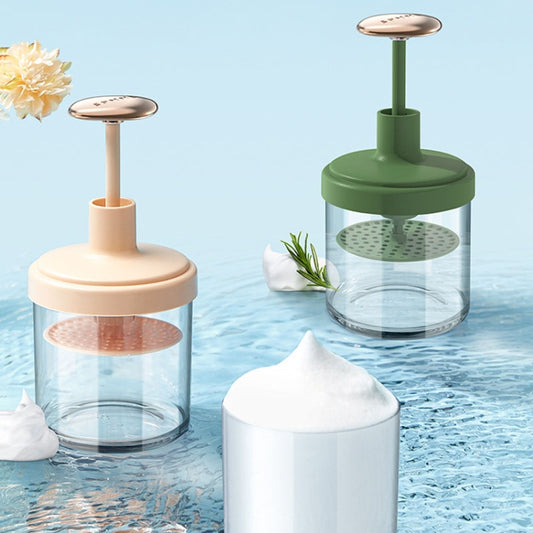 Facial Cleanser And Shower Gel Foamer Fast Foaming Cleansing Bottle(Pink) by bashfashion