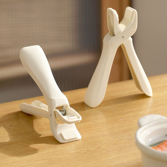 FaSoLa Household Anti-Scald Dish Clip Kitchen Non-Slip Insulated Plate Holder(Beige) by FaSoLa