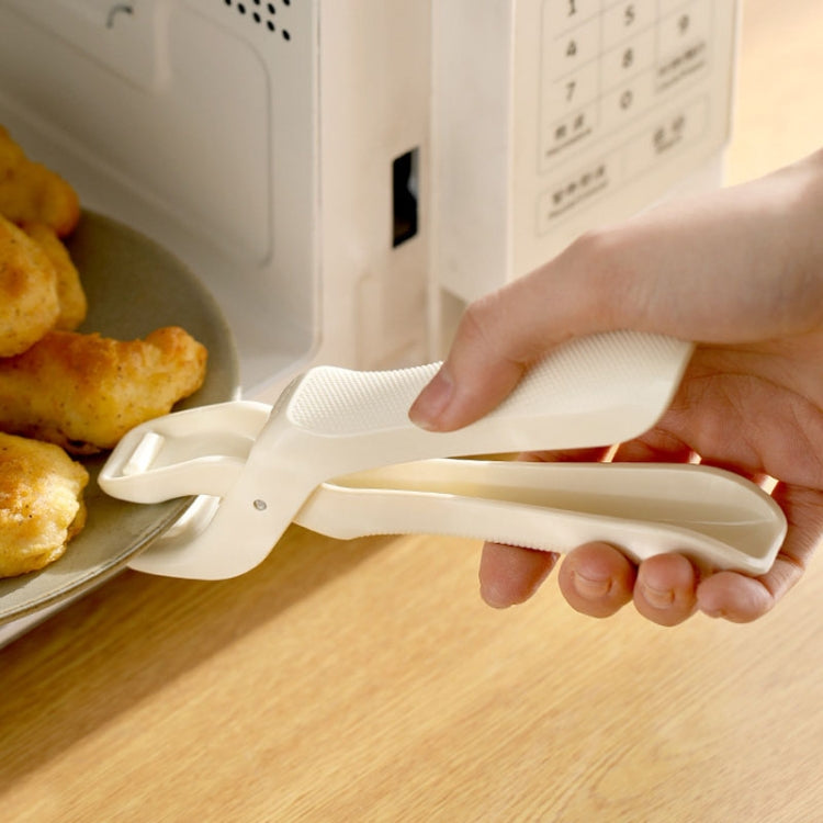 FaSoLa Household Anti-Scald Dish Clip Kitchen Non-Slip Insulated Plate Holder(Beige) by FaSoLa