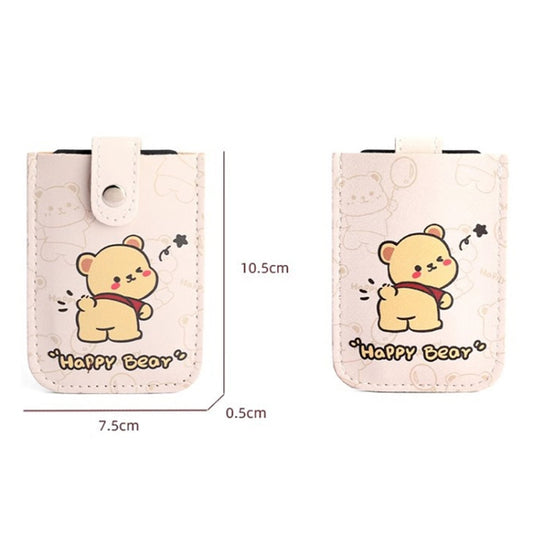 Pull-out Multi-card Slot ID Card Holder Large Capacity Cartoon Card Bag, Color: Yellow by bashfashion