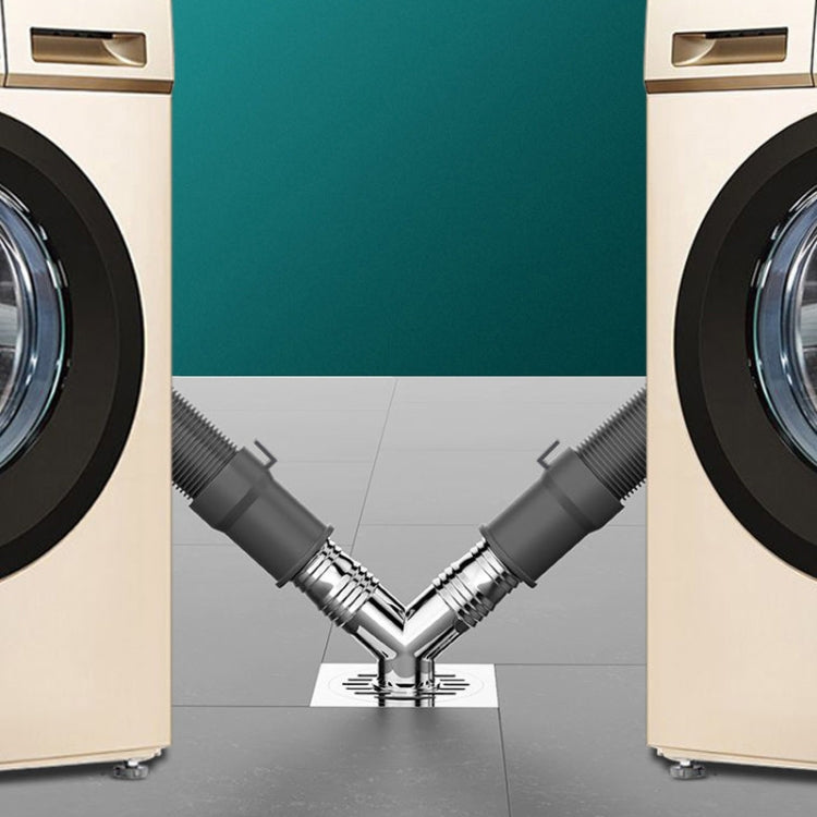 Y-shape Washing Machine Floor Drain Joint Pipe Connector, Spec: C2 by bashfashion