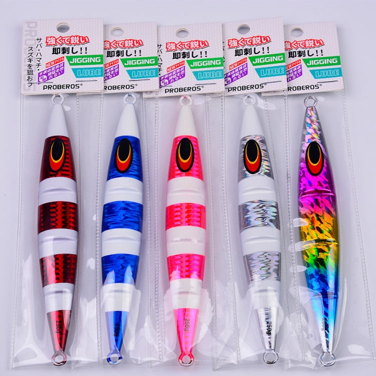 PROBEROS F125 Jogging Steelhead Deep Sea Boat Fishing Lure Rapid Sinking Sea Fishing Fake Bait, Size: 200g(Luminous Color D) by PROBEROS