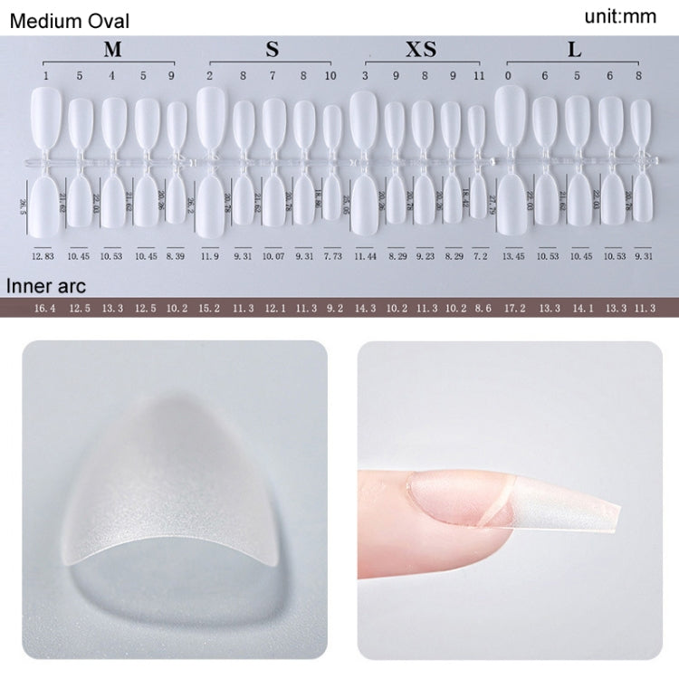 10pairs Of 100pcs/Box Frosted False Nails Artificial Tip, Shape: Long Ladder S by bashfashion