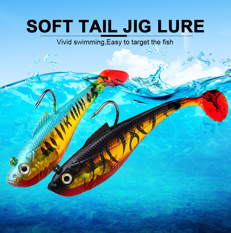 PROBEROS DW6085 Sea Bass Leadfish Soft Lure T-Tail Software Baits Sea Fishing Boat Fishing Bionic Lures, Size: 5cm/3.6g(Color B) by PROBEROS