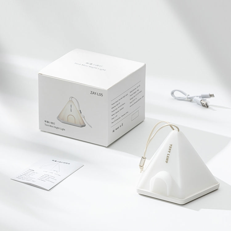 ZAY-L05 Tent-Shape USB Charging Timer Night Light Wild Camping Atmosphere Light(Khaki) by bashfashion