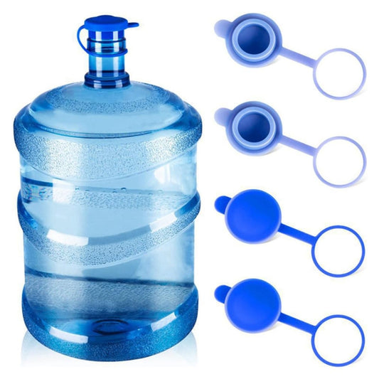 5pcs Household Bottled Water Bucket Lid Pure Water Seal Dustproof Cover(Blue) by bashfashion