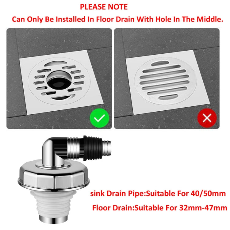 Elbow Type Washing Machine Floor Drain Joint Pipe Connector, Spec: A1 by bashfashion
