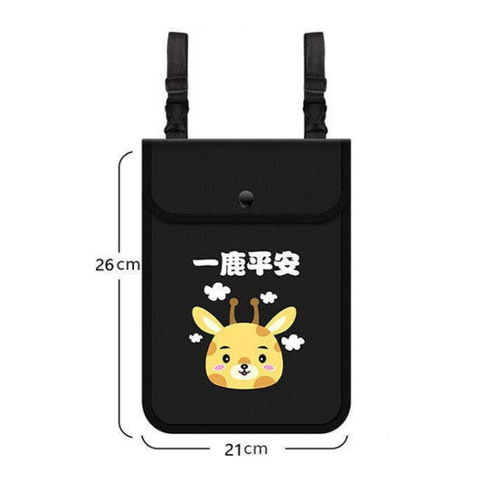 Electric Vehicle Portable Hanging Bag Waterproof Bicycle Front Storage Bag Stroller Pocket, Color: Locomotive Girl by bashfashion