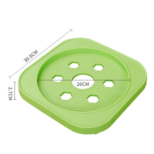 Multifunctional Kitchen Gas Bottle Storage Rack Flower Pot and Bucket Mobile Stand, Spec: Black Straight Wheel by bashfashion