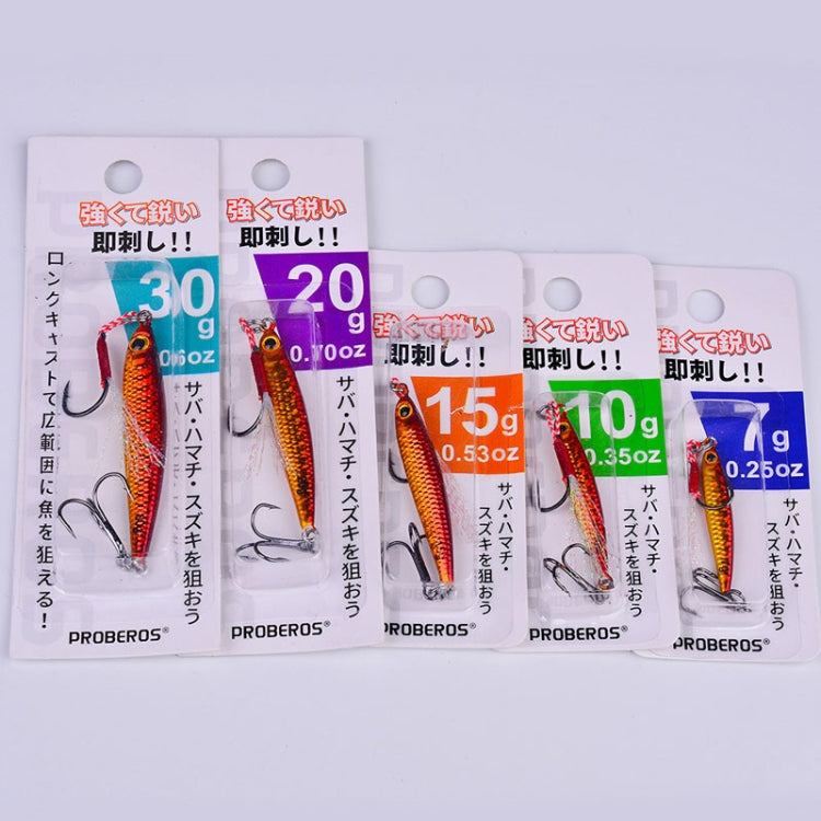 PROBEROS LF127 Long Casting Bait Small Leader Freshwater Sea Bass Fishing Warbler Spinnerbait, Size: 7g(Color A) by PROBEROS