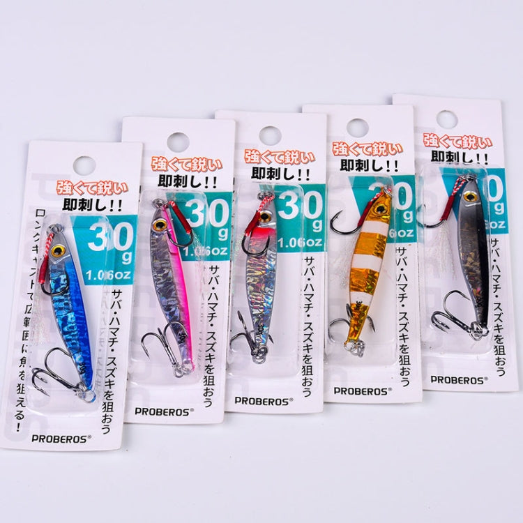 PROBEROS LF126 Long Casting Lead Fish Bait Freshwater Sea Fishing Fish Lures Sequins, Weight: 20g(Color E) by PROBEROS