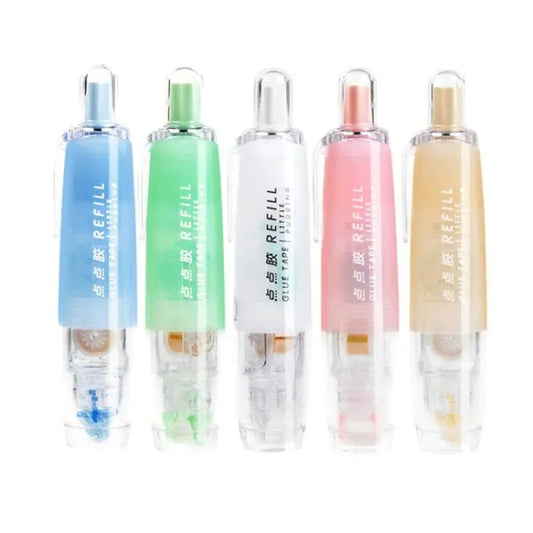 Push-Dry Quick Glue Stick Correction Tape Double Sided Adhesive For Handmade Handbook(Blue) by bashfashion