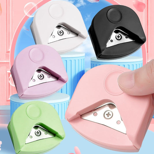 Round Corner Trimmer Chamferer Cardstock Photo PVC Card Corner Cutter(Pink) by bashfashion