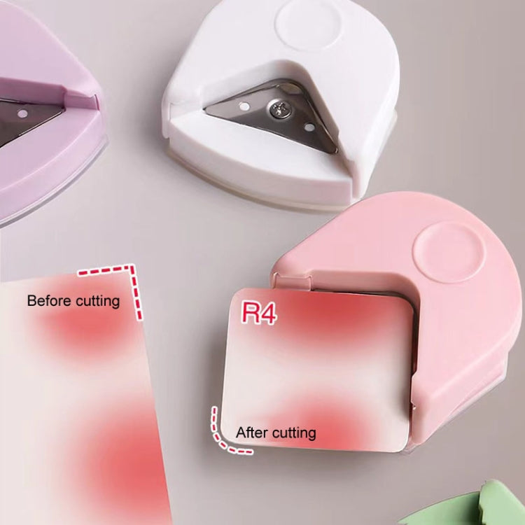 Round Corner Trimmer Chamferer Cardstock Photo PVC Card Corner Cutter(Pink) by bashfashion
