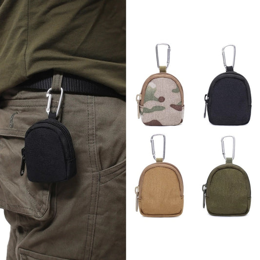 Outdoor Sports Portable Pet Snack Bag Round Type Wear-Resistant Small Money Bag(Army Green) by bashfashion